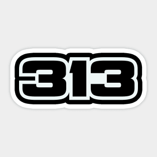 313 Detroit Sticker